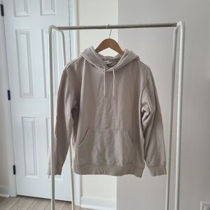 Womens Beige Hoodie Sweatshirt